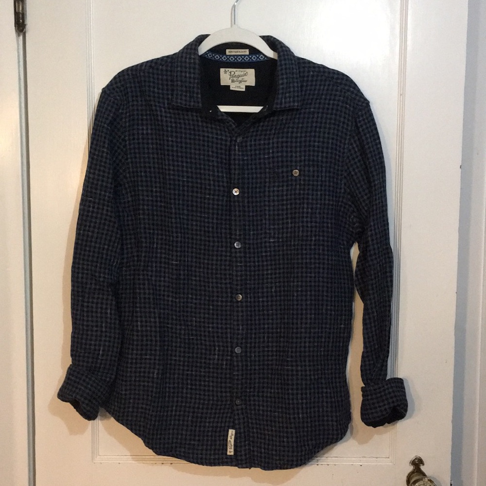 Men’s penguin navy flannel